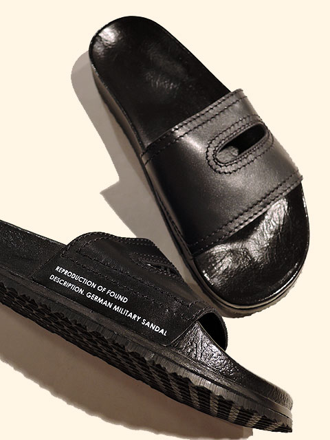 REPRODUCTION OF FOUND (リプロダクション・オブ・ファウンド) 1738 GERMAN MILITARY SANDAL ジャーマンミリタリーサンダル BLACK