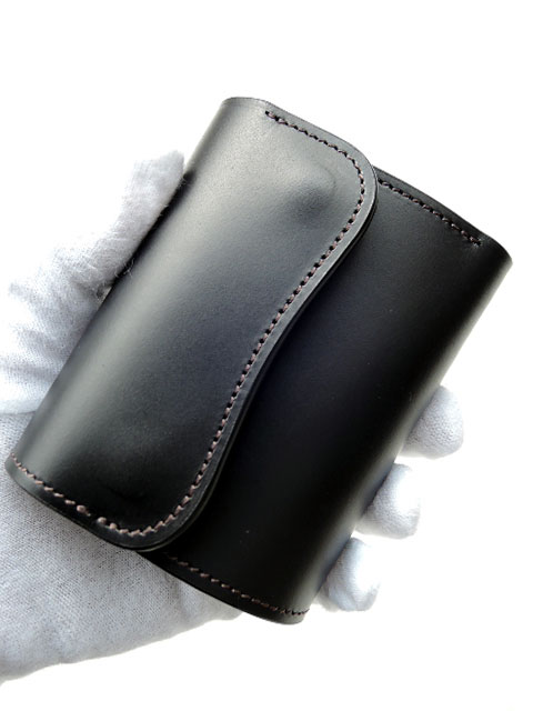 LAST CROPS （ラストクロップス） COLT 三つ折り財布 MAREMMA（マレンマ）　ＢＬＡＣＫ