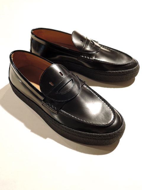 【ユニセックス】 NORMAN WAKABAYASHI (ノーマン・ワカバヤシ) FORD "HAPPY FACE" LOAFER BLACK