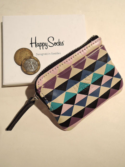 Happy Socks (ハッピーソックス) レザー コインケース DIAMOND