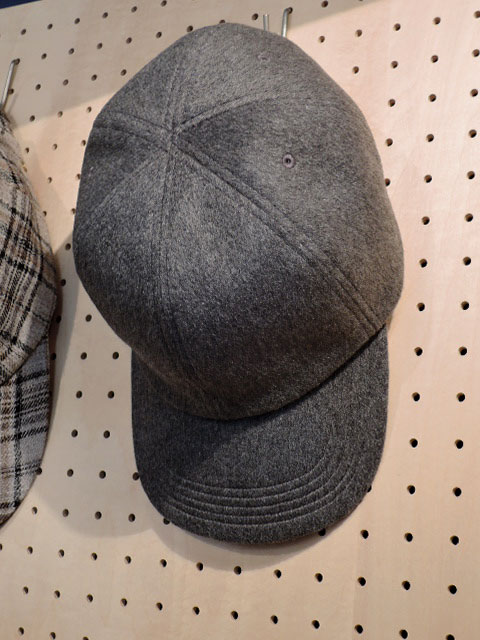 Nine Tailor (ナインテイラー) N-1143 Cashmere Cap カシミヤ 6パネルキャップ GREY