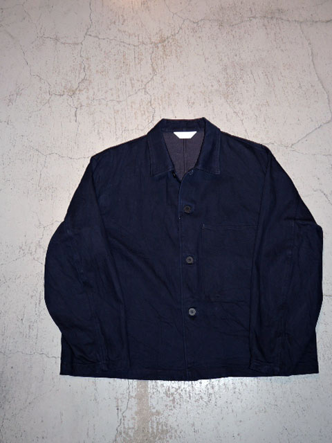 STILL BY HAND (スティルバイハンド) DN03251 デニム カバーオールジャケット DARK NAVY