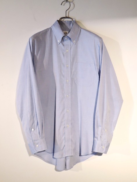 D.C.WHITE (ディーシーホワイト) D241660 IVY B.D. SHIRT ピンオックスフォード ボタンダウンシャツ SAX