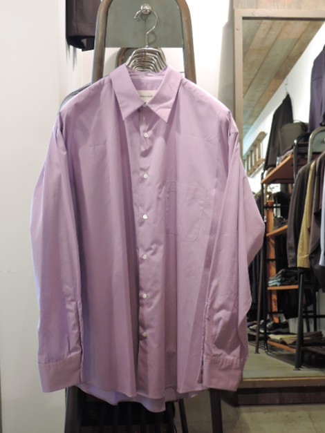 MARKAWARE (マーカウエア) A25C02SH01C ペルーピマコットン 60/1ブロード コンフォートフィットシャツ LAVENDER