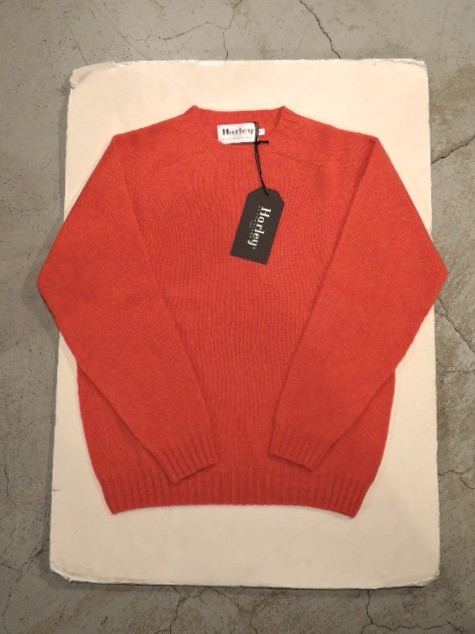 Harley of scotland ハーレーオブスコットランド M2474/7 SADDLE SHOULDER CREW NECK SWEATER FLAME