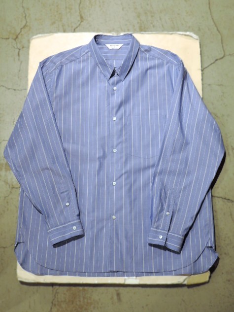 STILL BY HAND (スティルバイハンド)  SH00221 ブロード レギュラーカラーシャツ BLUE STRIPE