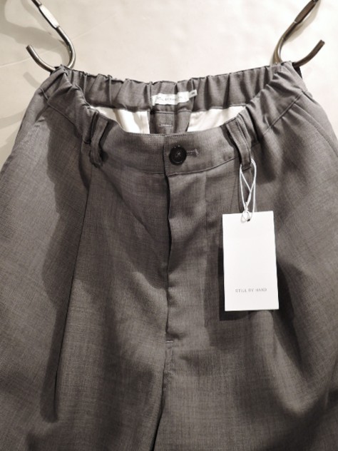 STILL BY HAND.WM (スティルバイハンド.WM) 【レディース】 PT02261WM ウール ワイドストレートパンツ LIGHT GREY