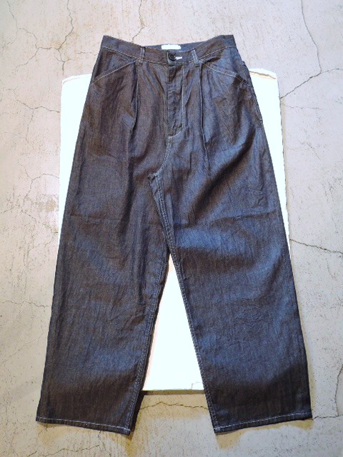 STILL BY HAND (スティルバイハンド) DN01262 5.5oz ライトオンス ペインター風 デニムパンツ INDIGO