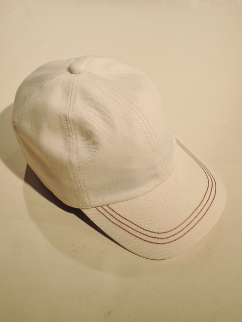 Nine Tailor (ナインテイラー) N-1610 Dandelion Cap デニムキャップ OFF WHITE