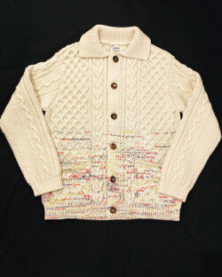 COOHEM (コーヘン) 20-204-018　GRADATION ARAN CARDIGAN/アランニットカーディガン