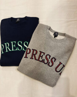 J.PRESS (ジェイプレス) / FABRIC LOGO SWEATSHIRT  カレッジロゴスウェット
