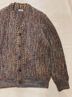 COOHEM (コーヘン) 13-254-033 COLORMIX BIG LINKS CARDIGAN  カラーミックス リンクス編み ビッグカーディガン
