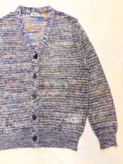 COOHEM (コーヘン) 13-262-007 TWEEDY MESH KNIT CARDIGAN  ツィード メッシュニット カーディガン