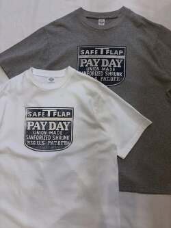 PAYDAY (ペイデイ)　PD22-CST-6  ROUND BODY SS TEE　SAFE T FLAP プリントTシャツ