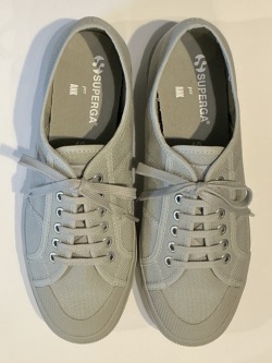 SUPERGA x ANK（スペルガ × アニキ）2390-COTU ANK3（イタリア海軍デッキ・シューズ）A01 Total Lt Grey（トータル・ライト・グレー）