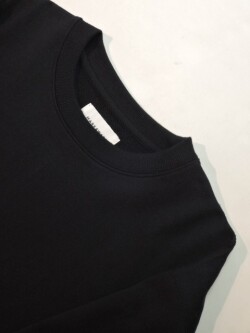 MARKAWARE (マーカウエア)  A25C09CS03C オーガニックコットン ヘビー吊裏毛 コンフォートスウェット BLACK