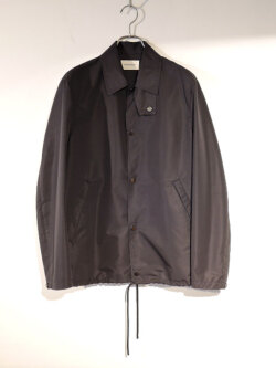 MARKAWARE (マーカウエア)  A25A04BL01C GIZAコットン リサイクルポリエステルウェザー コーチジャケット2 NAVY-CHARCOAL