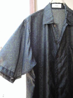 marka (マーカ) M25A22SH02B 8匁シルク羽二重 シルクオープンカラーシャツ DAMASK