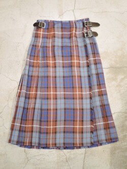 O'NEIL OF DUBLIN オニール オブ ダブリン 124-81 アイリッシュリネン キルトスカート BLUE