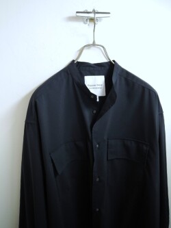 White Mountaineering (ホワイトマウンテニアリング) RW2671101 BAND COLLAR SHIRT バンドカラーシャツ NAVY