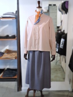 Manna マンナ【レディース】 255257 ワルツツイル Aラインスカート BLUE