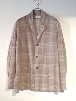 marka (マーカ) M26A18JK01C オーガニックコットン強撚チェックローン カバーオールシャツ SAGE CHECK