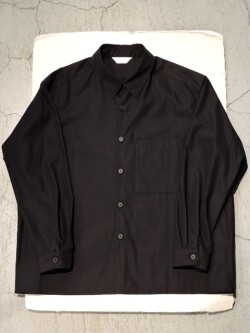STILL BY HAND (スティルバイハンド) SH04263 コットン シャツジャケット INK BLACK