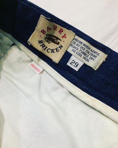 BARRY BRICKEN (バリーブリッケン) MACARTHUR 2tuck trousers