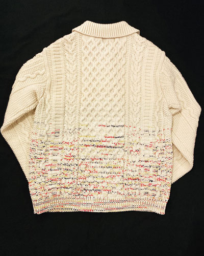 COOHEM (コーヘン) 20-204-018 GRADATION ARAN CARDIGAN/アランニット 