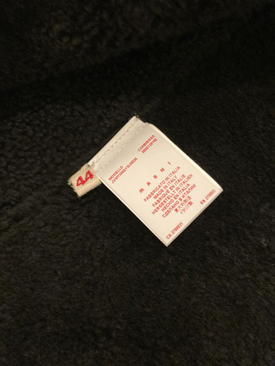 MARNI (マルニ) MOUTON JACKET (Vintage/Deadstock) ラムレザー