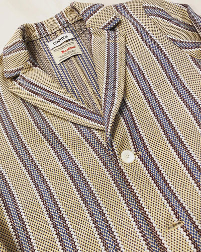 COOHEM (コーヘン) 13-212-002 BLAZER TECH TWEED JACKET STRIPE
