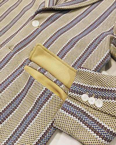 COOHEM (コーヘン) 13-212-002 BLAZER TECH TWEED JACKET STRIPE