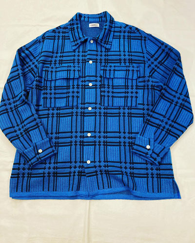 COOHEM (コーヘン) 13-212-021 ALTERNATE CHECK KNIT SHIRT / チェック 