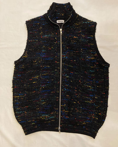 COOHEM (コーヘン) 13-252-002 KOUHEN KASURI TWEED VEST ジップ
