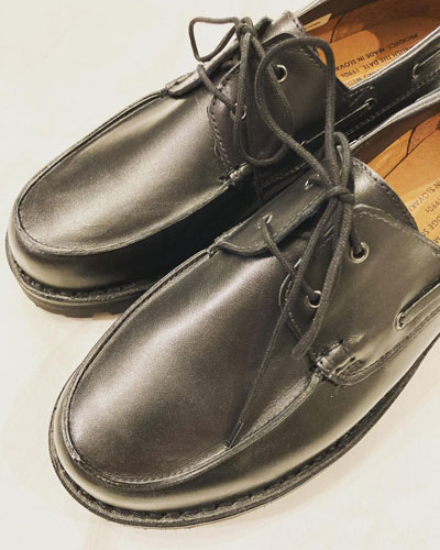 美品　リプロダクション オブ ファウンド　レザー　デッキシューズ　ラバーソール REPRODUCTION OF FOUND（リプロダクション オブ ファウンド