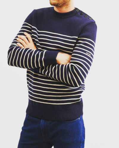 SAINT JAMES セントジェームス BINIC MARIN KNIT ボーダーマリン  