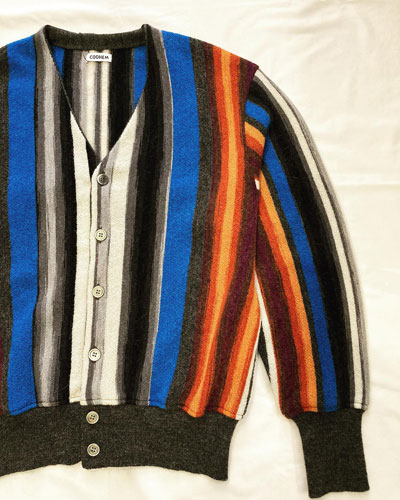 COOHEM (コーヘン) 13-234-007 MULTI STRIPE KNIT CARDIGAN マルチ 