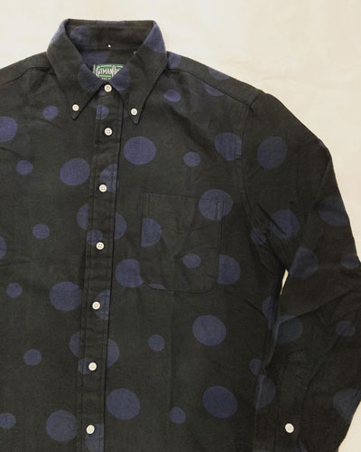 Gitman Vintage (ギットマンヴィンテージ) BRUSHED DOT JACQUARD L/S