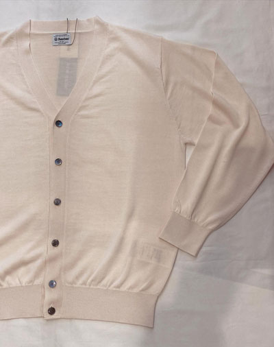 【新品未使用タグ付き】yonetomi 米富 シルク カーディガン Lサイズ 3 SILK KNIT CARDIGAN - Yonetomi STORE ONLINE｜ヨネトミストア