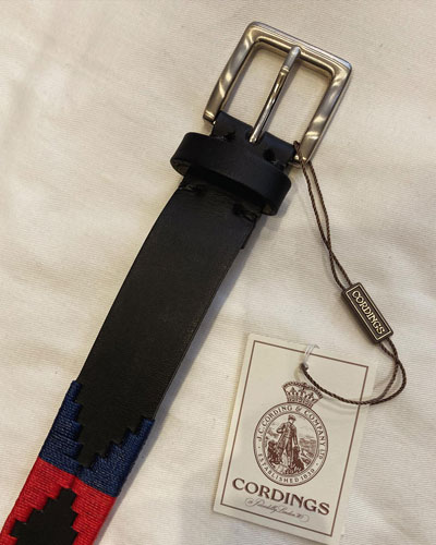 CORDINGS (コーディングス) BLACKLEATHER POLOBELT / ポロベルト CORDINGS (コーディングス) BLACKLEATHER POLOBELT / ポロベルト