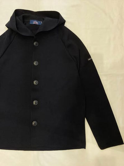 セントジェームス SAINT JAMES フード付きニット パーカー　SMサイズ SAINT JAMES [セントジェームス 正規販売店] 15JL GILET ARMA フード