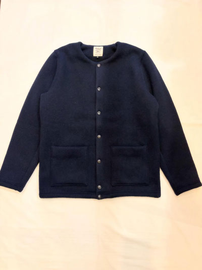 Jackman (ジャックマン) JM8587 Wool Collarless Jacket ウールカラー