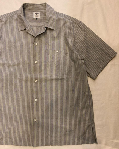 JAMES ＆ Co. (ジェームスアンドコー) JS1327 STRIPE Open Collar