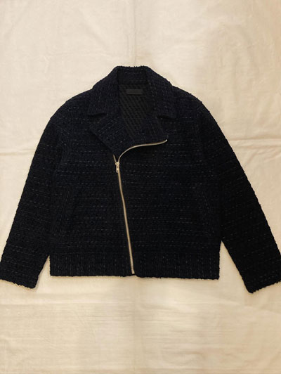 未使用級 COOHEM コーヘン ソリッドツイードジャケット M ブラック 未使用級 COOHEM コーヘン ソリッドツイードジャケット M ブラック 未