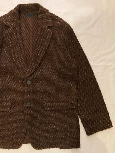 COOHEM (コーヘン) 13-254-013 BASIC TWEED VELVET JACKET ツイード