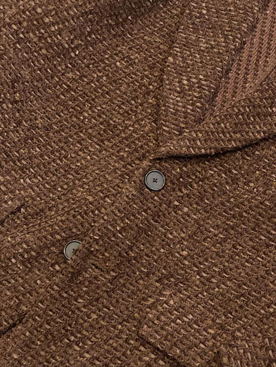 COOHEM ブラウン・ホワイト ジャケット COOHEM ARCHIVE_DENIM TWEED JACKET 〈MEN〉 - Yonetomi STORE ONLINE