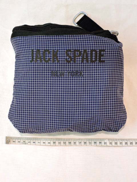 Jackspade ダッフルバッグ ネイビー Beauty Youth Jack Spade - Navy Blue Nylon Duffle | Mitchell Stores
