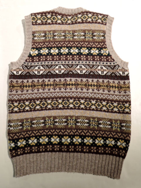 Jamieson's ノルディック柄 ウールニットベスト Jamieson's ノルディック柄 ベスト 100%ウール Jamieson's