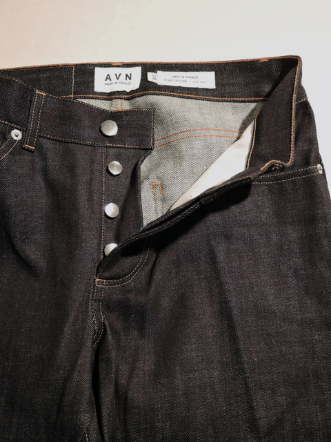 MADE IN FRANCE】 AVN エーブイエヌ Jeans Selvedge Indigo Semi Slim 