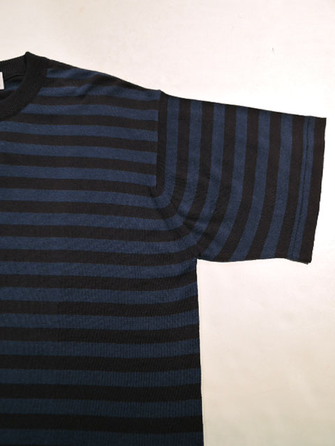 JOHN SMEDLEY(ジョンスメドレー) ボーダーニット ネイビー